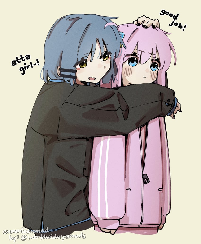 gotoh hitori and yamada ryo (bocchi the rock!) drawn by machuuu68