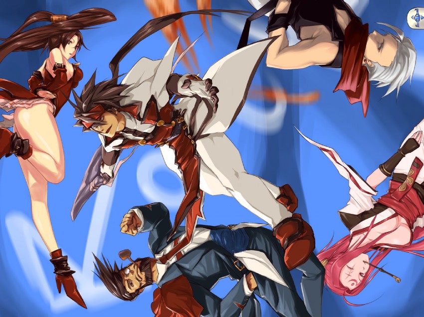baiken, sol badguy, kuradoberi jam, chipp zanuff, venom, and 2 more (guilty gear) drawn by ultra00