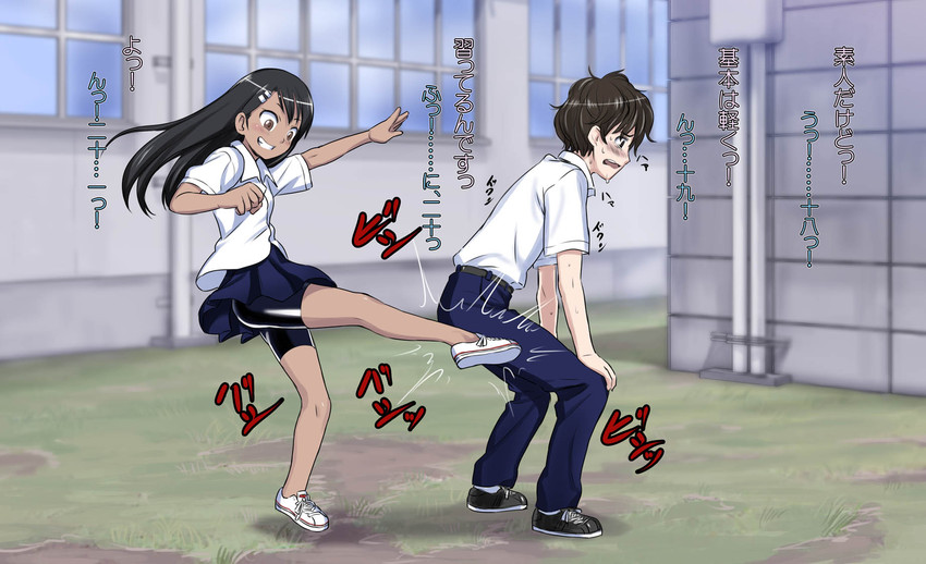 nagatoro hayase and hachiouji naoto (ijiranaide nagatoro-san) drawn by 774_(nanashi)