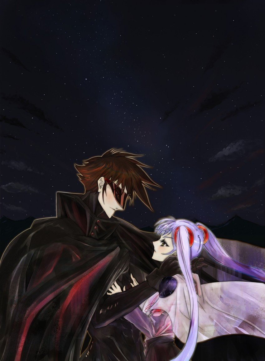 hoshino ruri and tenkawa akito (kidou senkan nadesico and 1 more) drawn by gond