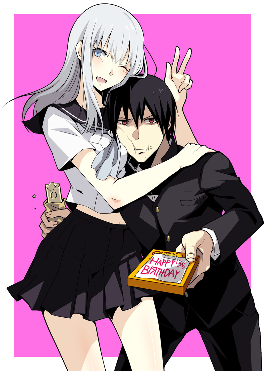 cibo and killy (blame! and 1 more) drawn by sakuma_tsukasa