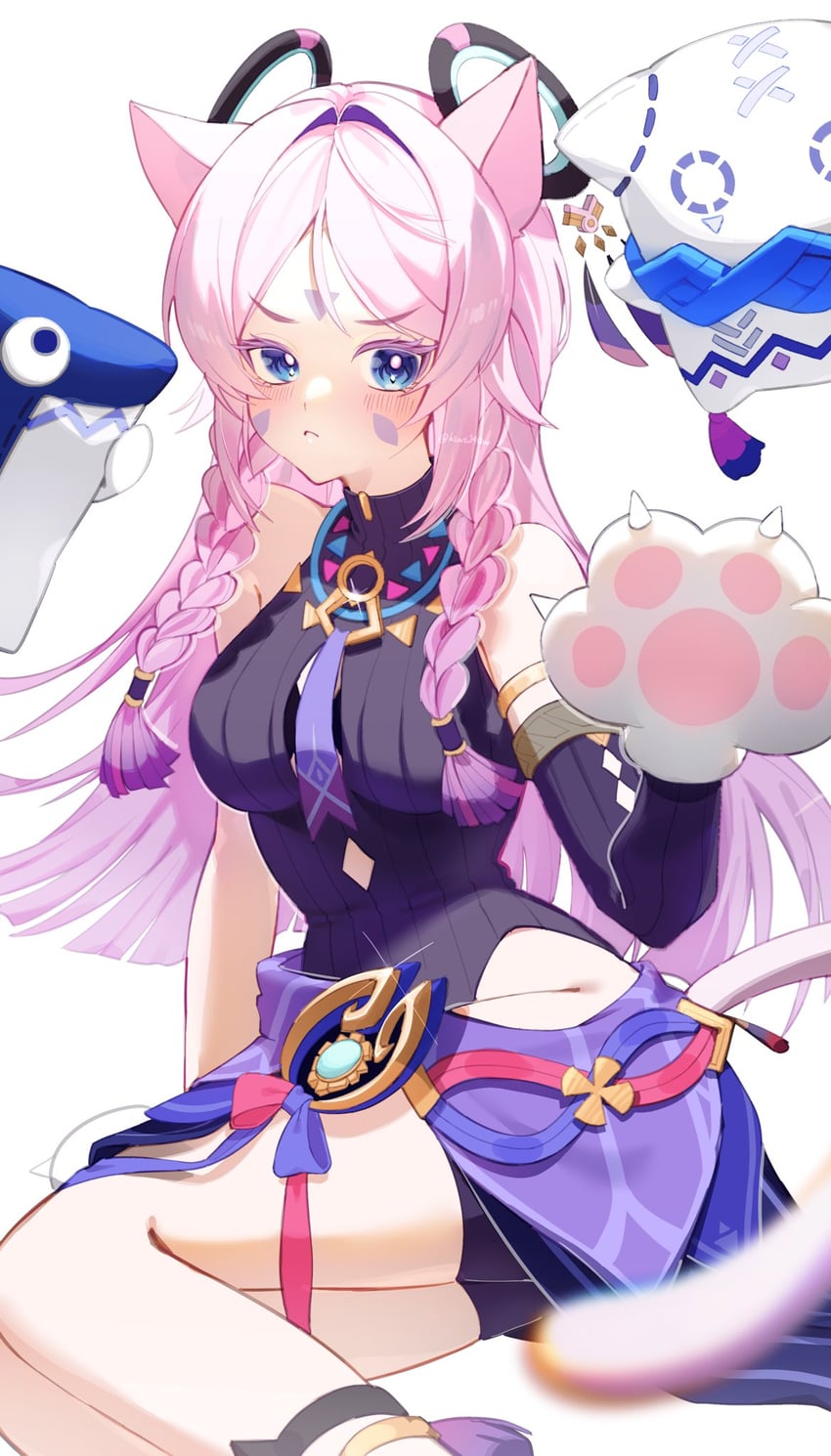 citlali, itzpapa, and citlalin (genshin impact) drawn by anko_(kimt140n)
