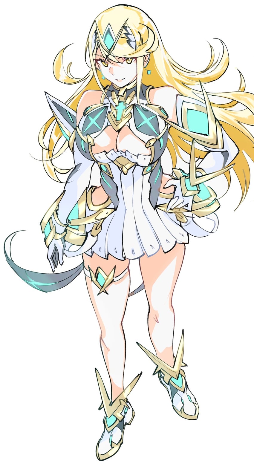 mythra (xenoblade chronicles and 1 more) drawn by ug333333