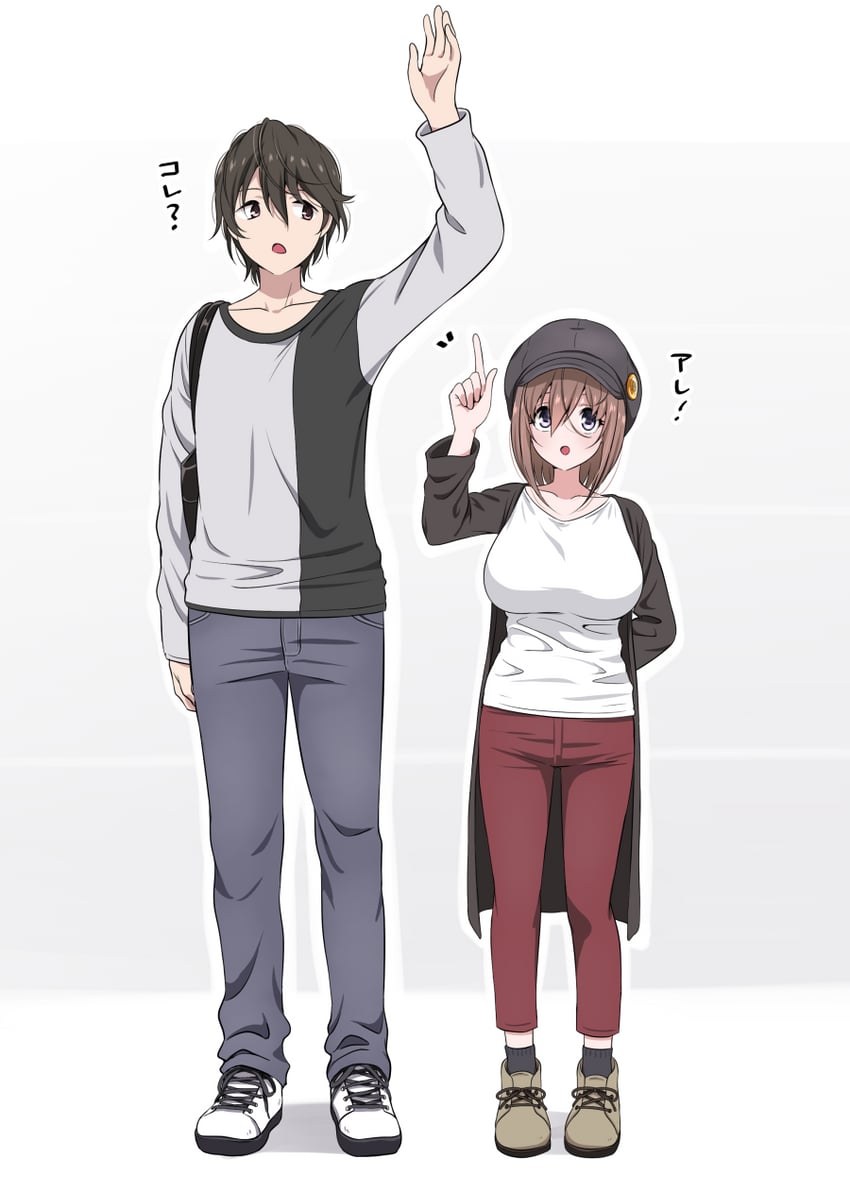 kamihira mao and sasaki yuuto (original) drawn by ikari_manatsu
