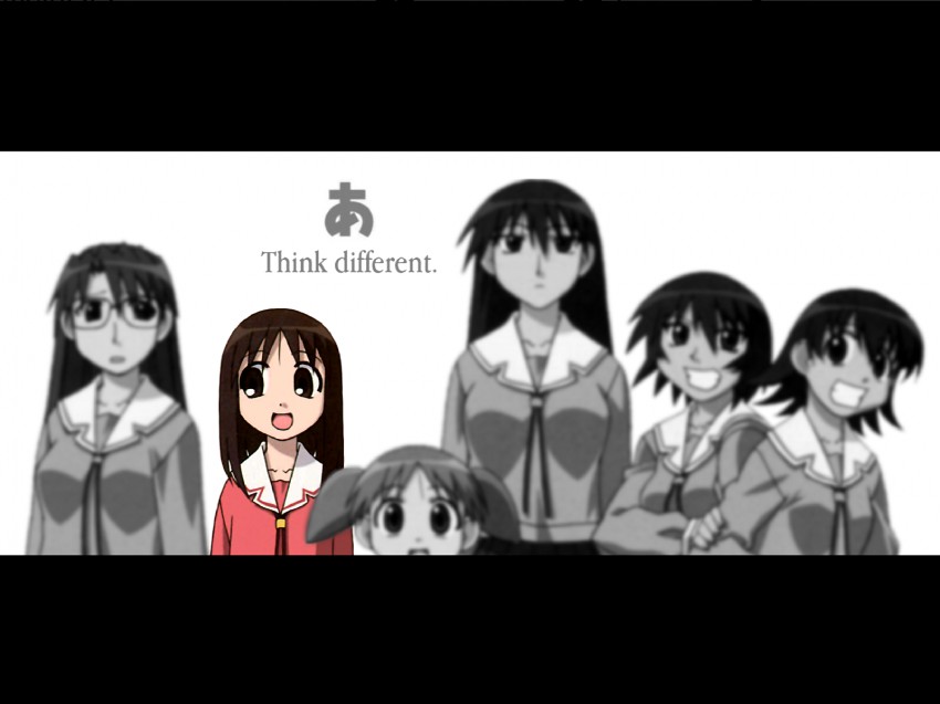 kasuga ayumu, mihama chiyo, sakaki, takino tomo, kagura, and 1 more (azumanga daioh)