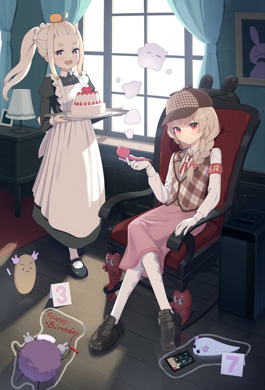 natori sana, saana-kun, and saigou r irori (sana channel) drawn by tkmrrr9