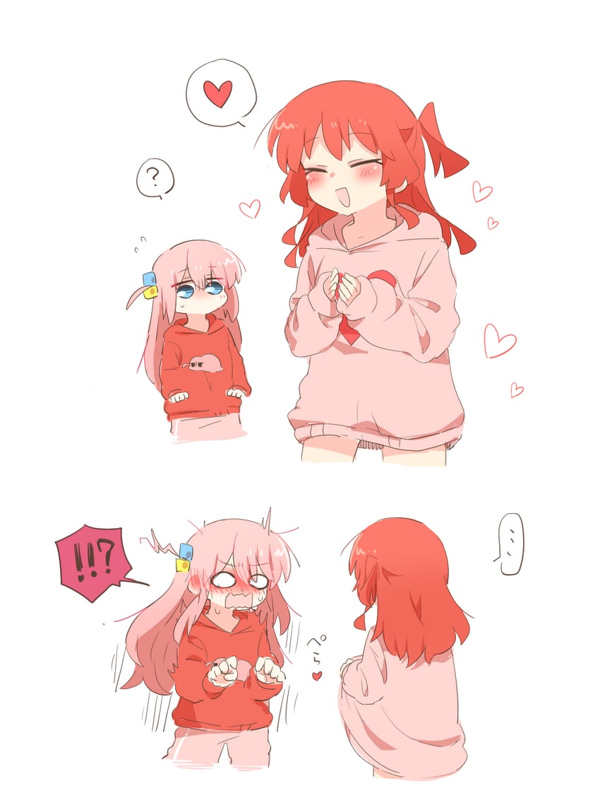 gotoh hitori and kita ikuyo (bocchi the rock!) drawn by rebecca_(keinelove)