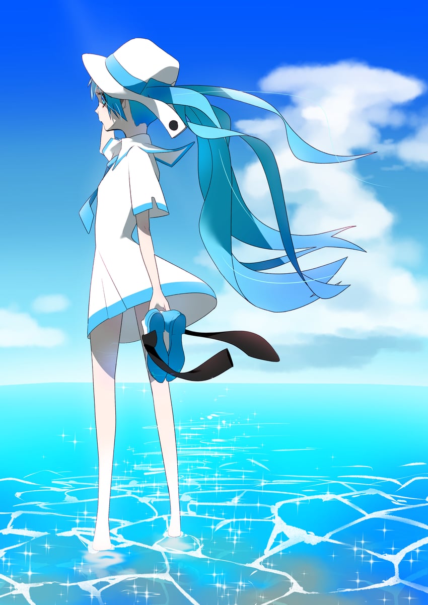 hatsune miku (vocaloid and 1 more) drawn by kinosuke_(pattaba)