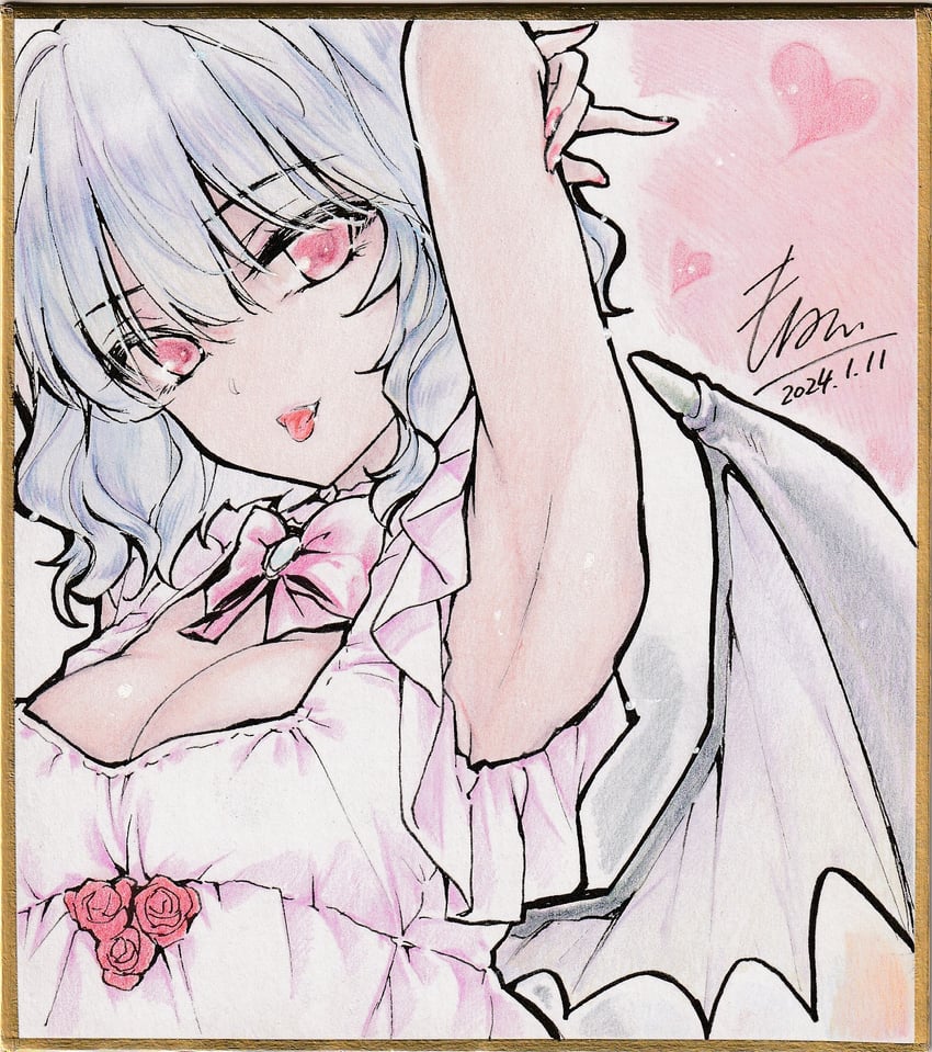 remilia scarlet (touhou) drawn by monety
