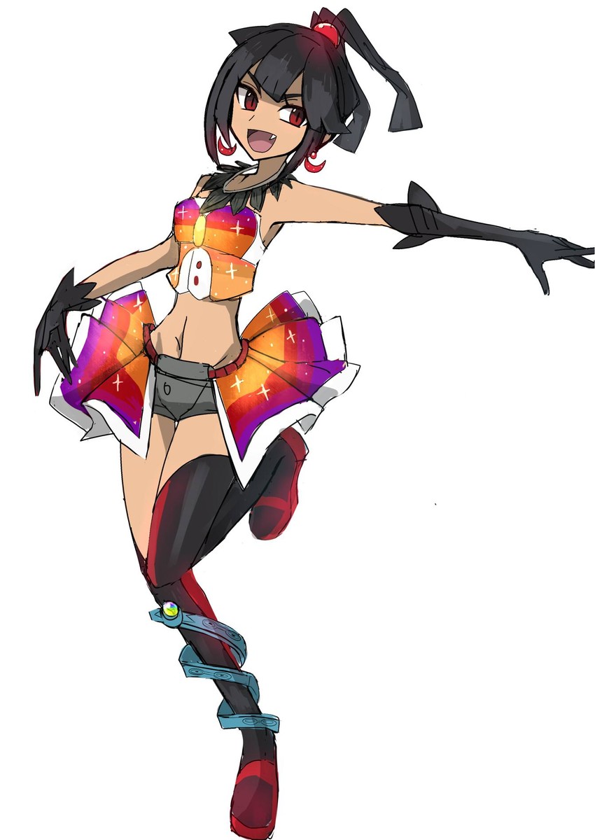 zinnia (pokemon and 1 more) drawn by kuroi_paseri