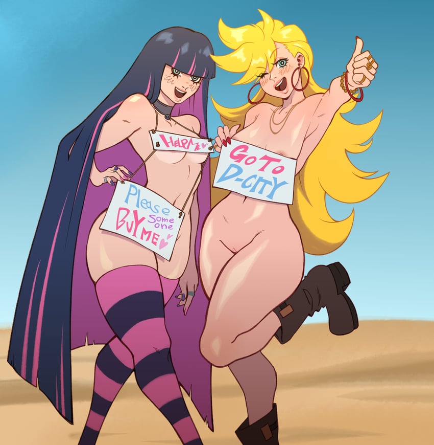 stocking and panty (panty & stocking with garterbelt) drawn by peppr_n'_salt