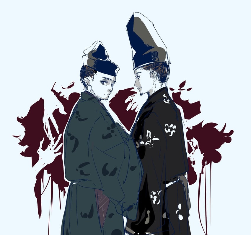 houjou yoshitoki and miura yoshimura (kamakura-dono no 13-nin) drawn by killerwhale000