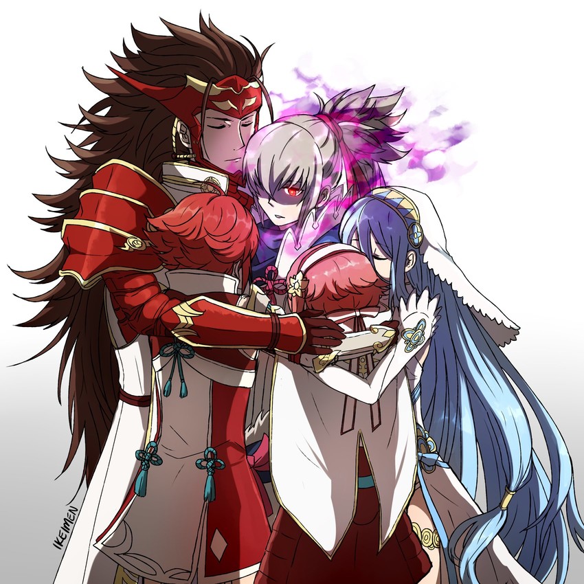 azura, takumi, sakura, hinoka, and ryoma (fire emblem and 2 more) drawn by ikeimen