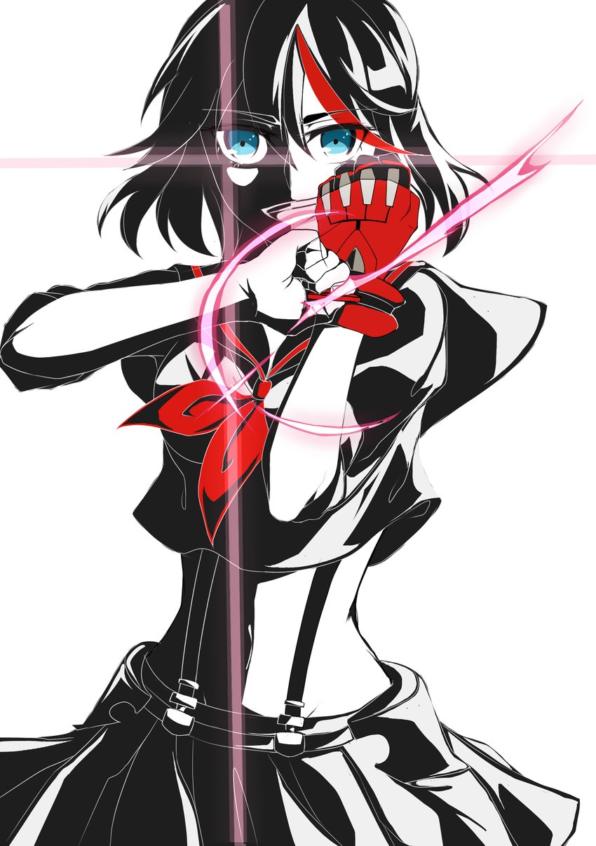 matoi ryuuko and senketsu (kill la kill) drawn by manjiro_night_(linda_qiu)