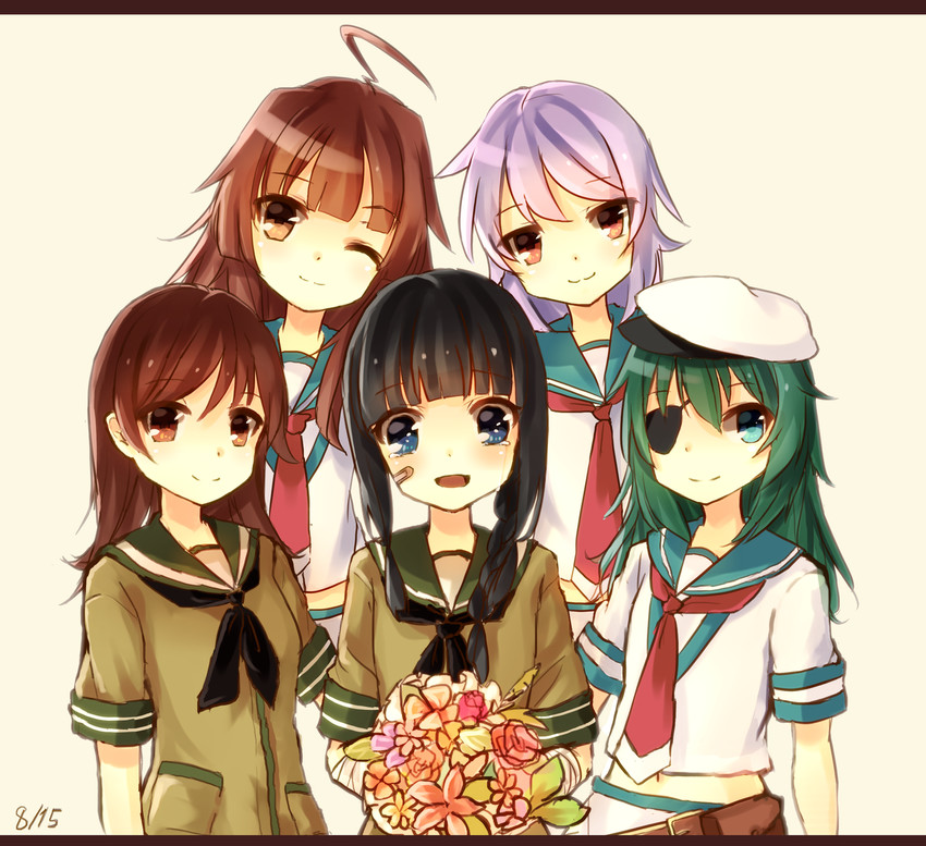kitakami, ooi, kiso, kuma, and tama (kantai collection) drawn by moru_(mzk17652)