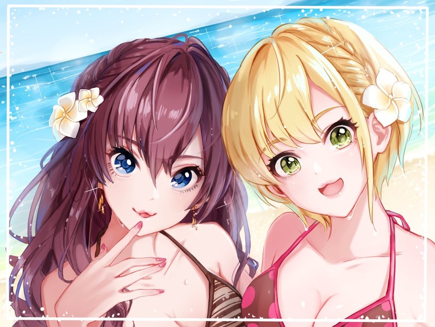 ichinose shiki and miyamoto frederica (idolmaster and 1 more) drawn by magako