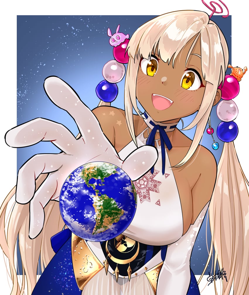 tsukumo sana, kaniko, and usaslug (hololive and 1 more) drawn by takuji_yuusaku