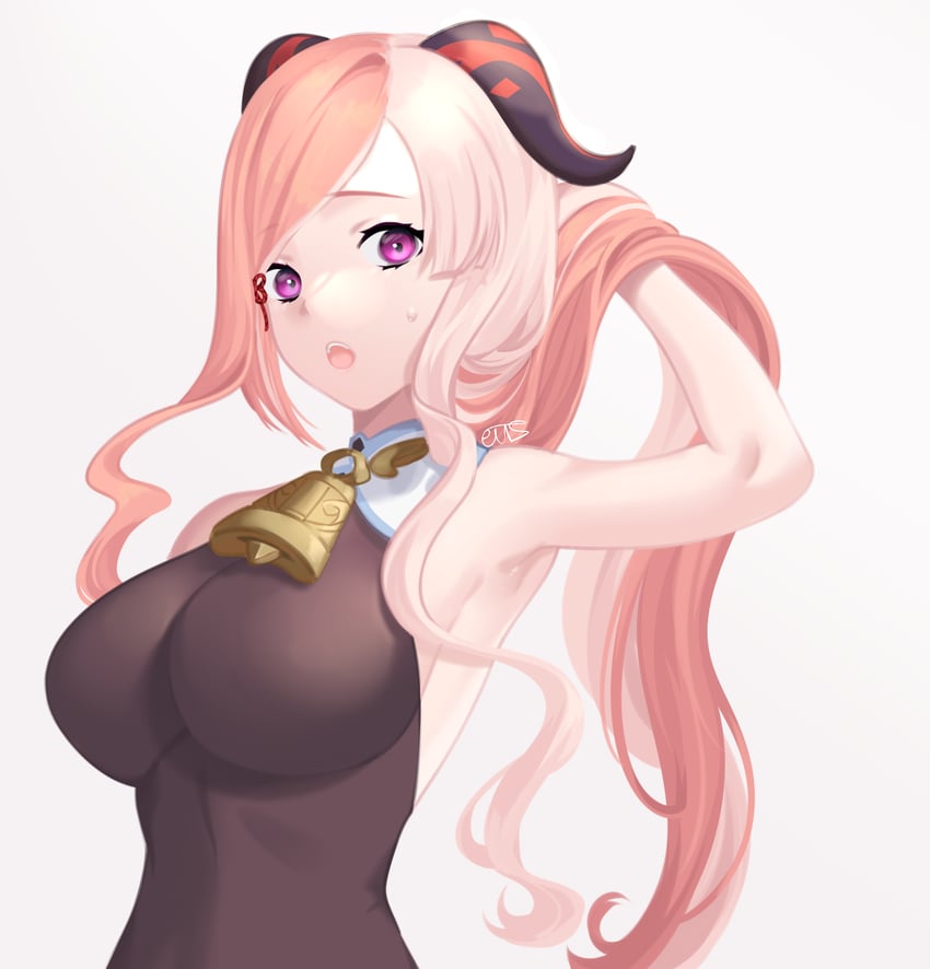 ganyu (original and 1 more) drawn by eushufeal