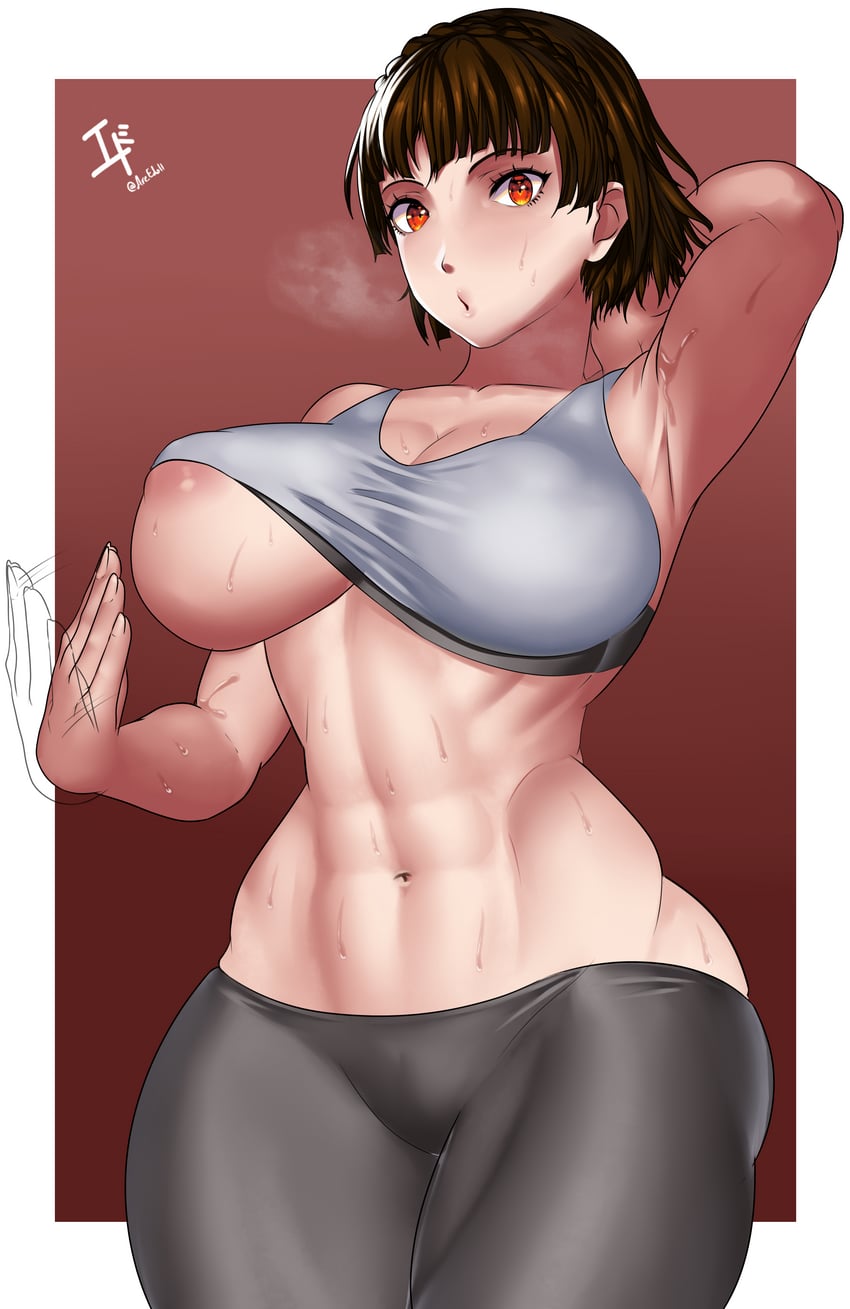 niijima makoto (persona and 1 more) drawn by arcedo