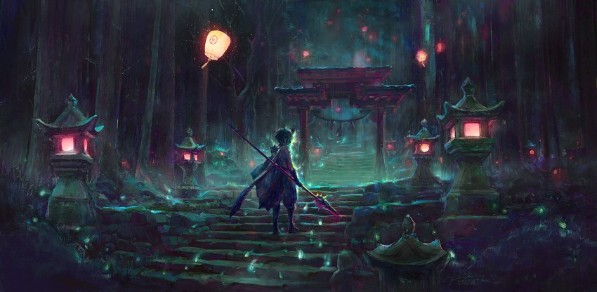 xiao (genshin impact) drawn by vtasart