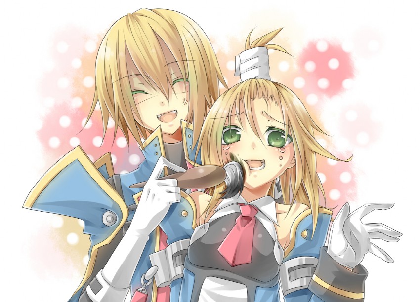 noel vermillion and jin kisaragi (blazblue) drawn by takamiya_ren