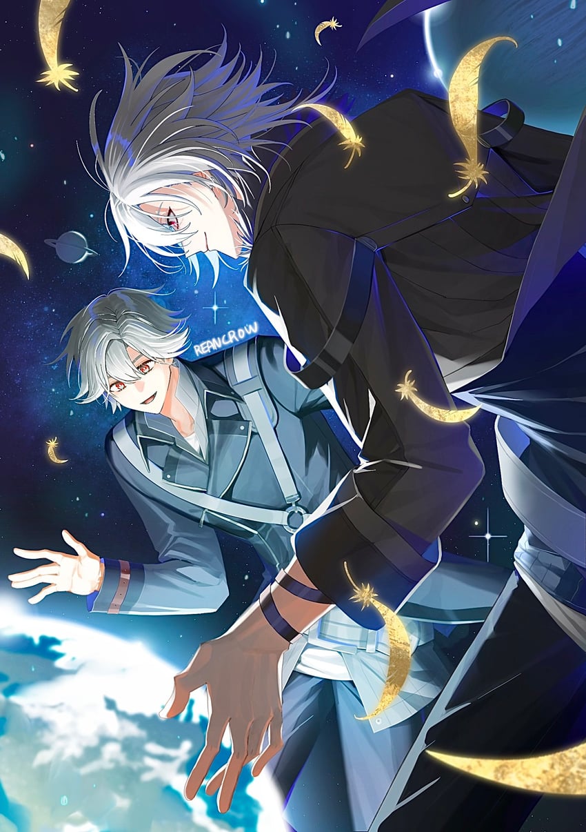 rean schwarzer and crow armbrust (eiyuu densetsu and 2 more) drawn by anotherside_rd