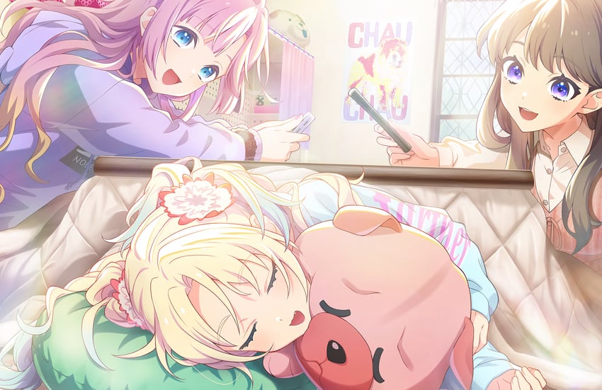 fujishima megumi, osawa rurino, and anyoji hime (love live! and 1 more)