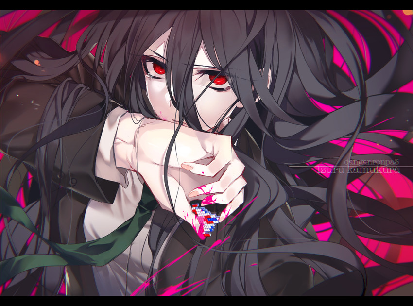 kamukura izuru (danganronpa and 2 more) drawn by kaname_akihito