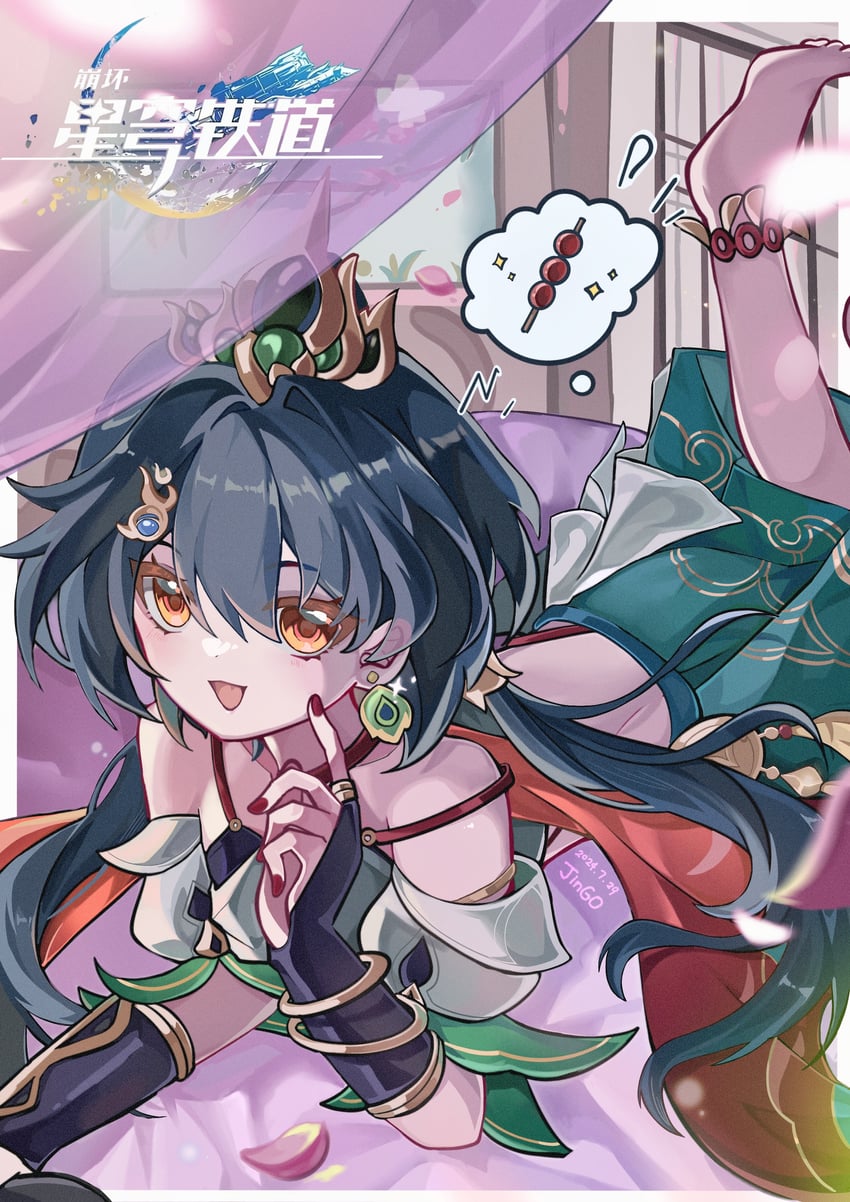 yunli (honkai and 1 more) drawn by zhui_ming_jin_ge