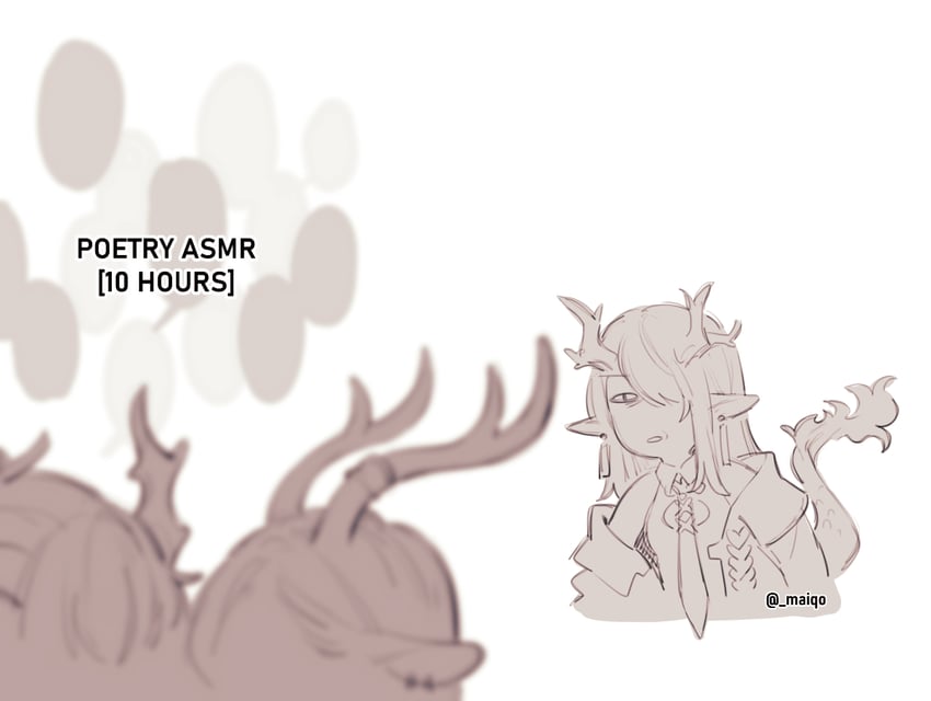 dusk, ling, and nine-colored deer (arknights and 1 more) drawn by maiqo