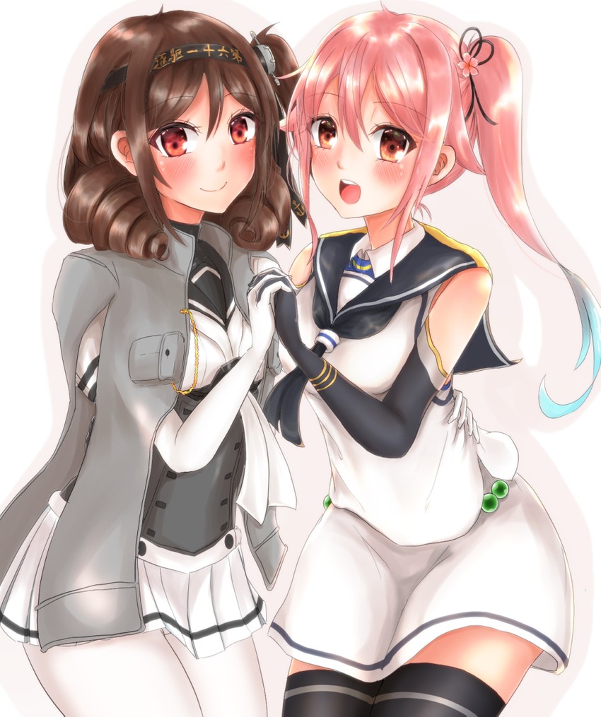 harusame, suzutsuki, suzukaze, and harukaze (kantai collection) drawn by kaoru_(kitada1026)