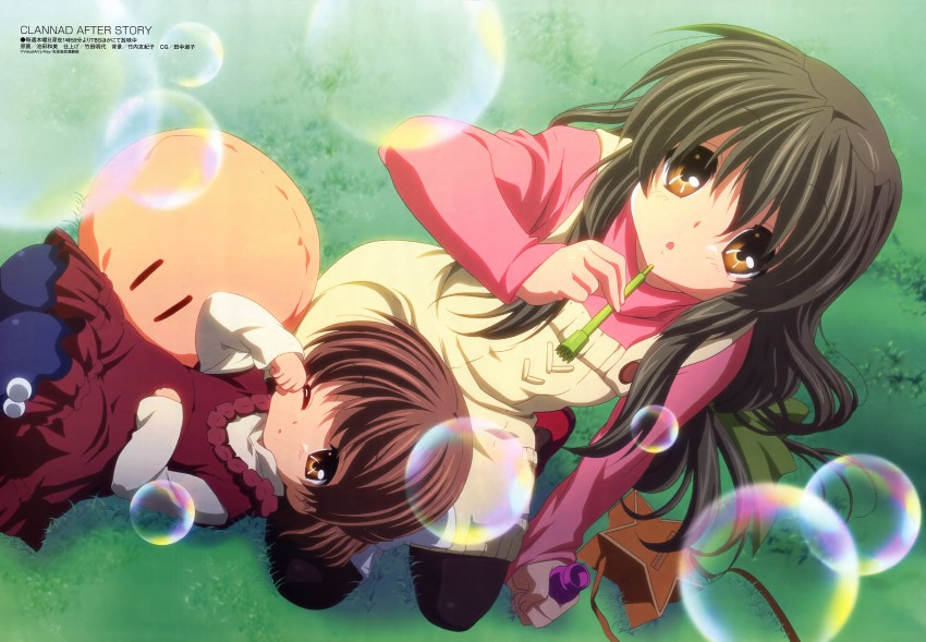 ibuki fuuko and okazaki ushio (megami magazine and 2 more) drawn by ikeda_kazumi