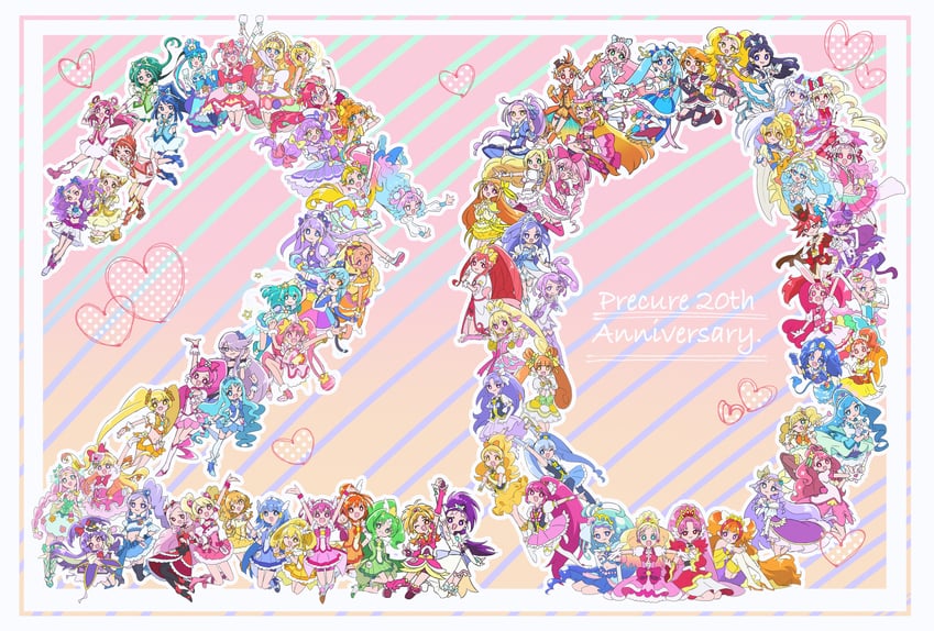 midorikawa nao, kise yayoi, hishikawa rikka, aoki reika, sora harewataru, and 149 more (precure and 20 more) drawn by usiusi_nanas