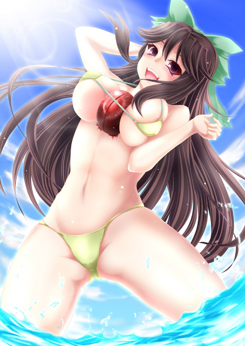 reiuji utsuho (touhou) drawn by negamaro