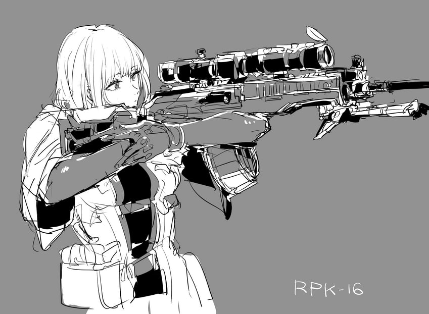 rpk-16 (girls' frontline) drawn by osakana_(denpa_yun'yun)