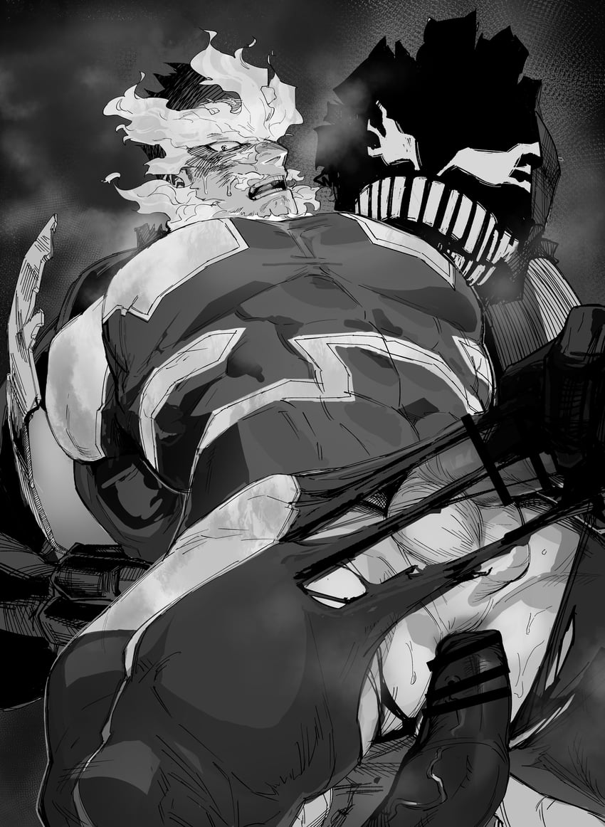 endeavor (boku no hero academia) drawn by migi_(mm86262394)