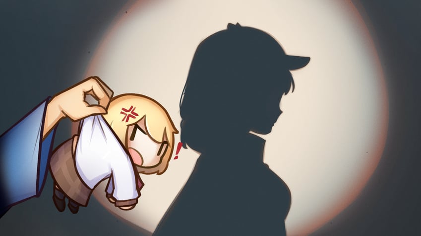 gawr gura, watson amelia, and smol ame (hololive and 1 more) drawn by moon_ldl