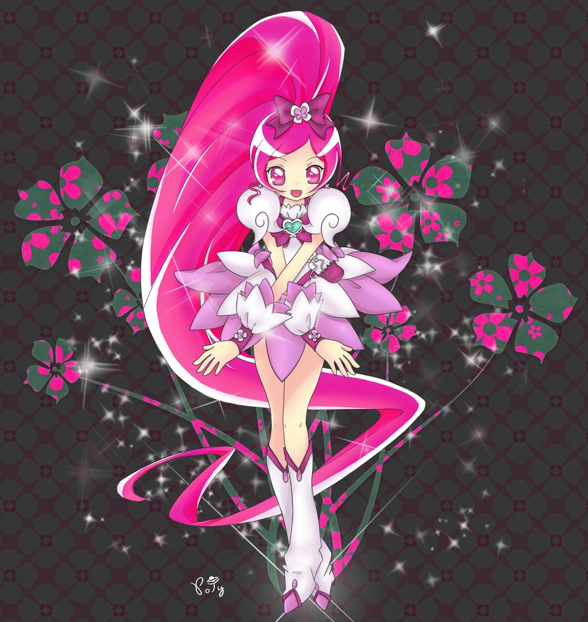 hanasaki tsubomi and cure blossom (precure and 1 more) drawn by patychanbr
