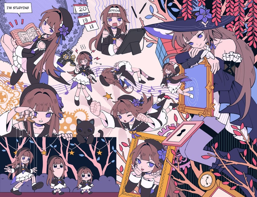 herta and the herta (honkai and 3 more) drawn by overine19
