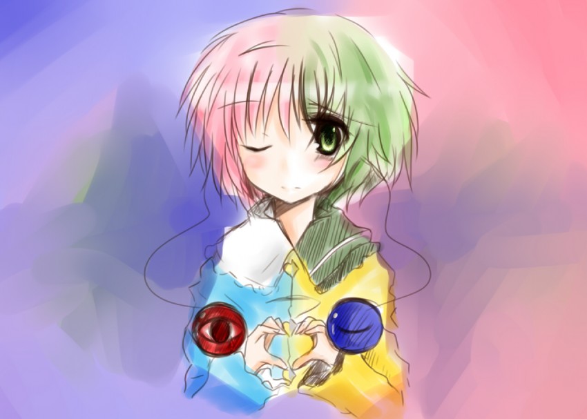komeiji koishi and komeiji satori (touhou) drawn by ichiya_refi
