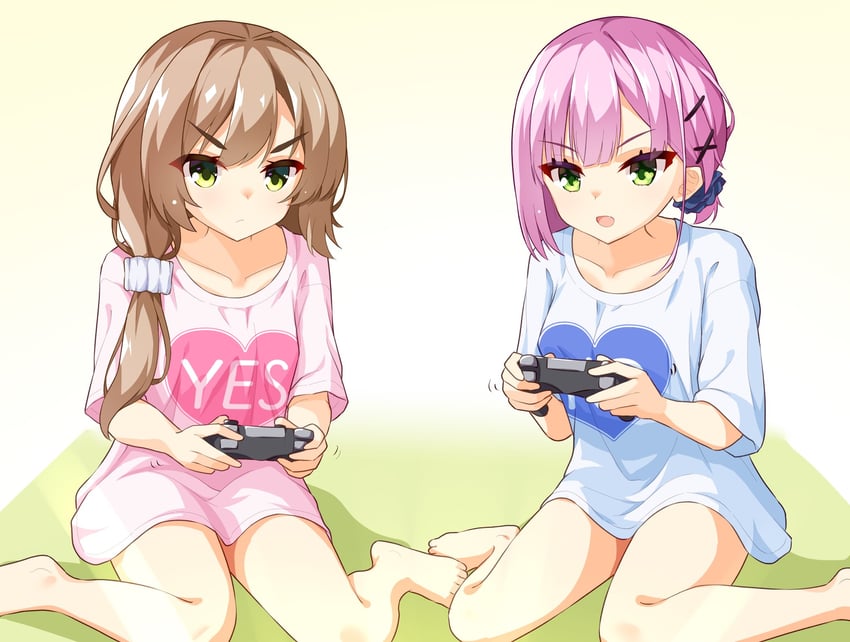 tanikaze amane and mikuni sairi (tenshi souzou re-boot!) drawn by sesen2000
