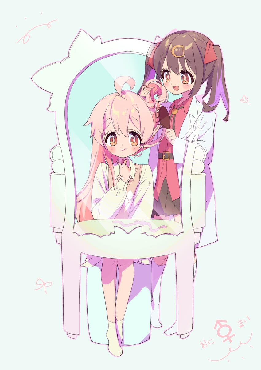 oyama mahiro and oyama mihari (onii-chan wa oshimai!) drawn by mochitsuki_kagami
