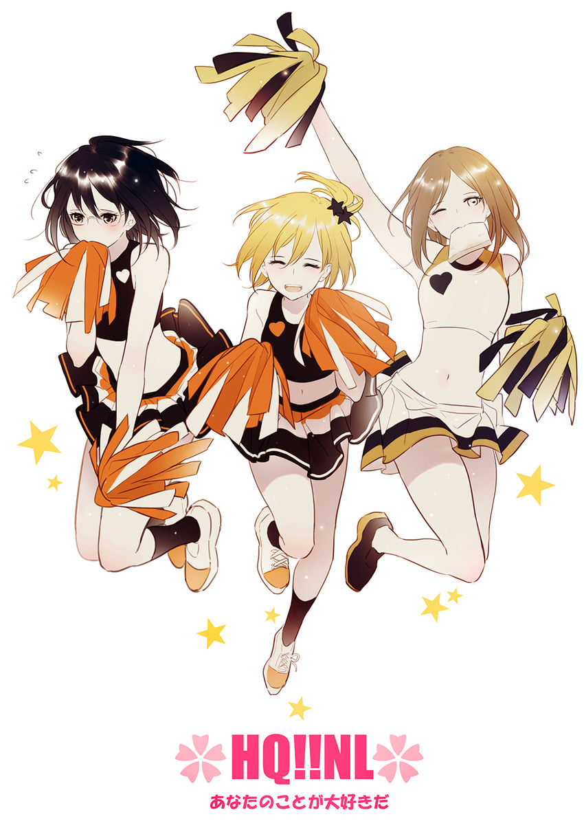 shimizu kiyoko, yachi hitoka, and shirofuku yukie (haikyuu!!) drawn by yasai_(getsu)