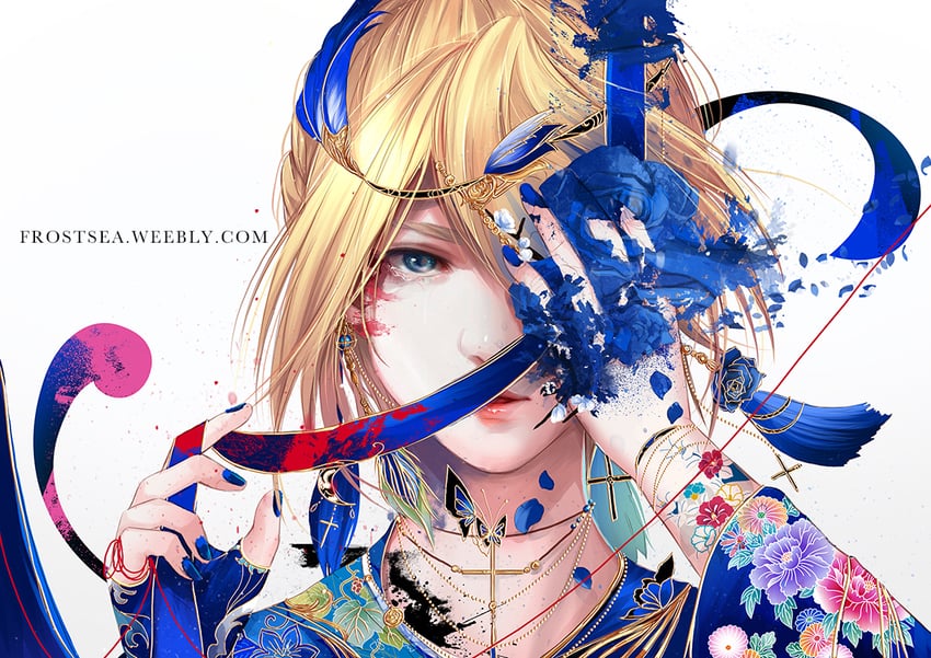 artoria pendragon and saber (fate and 1 more) drawn by creamsea