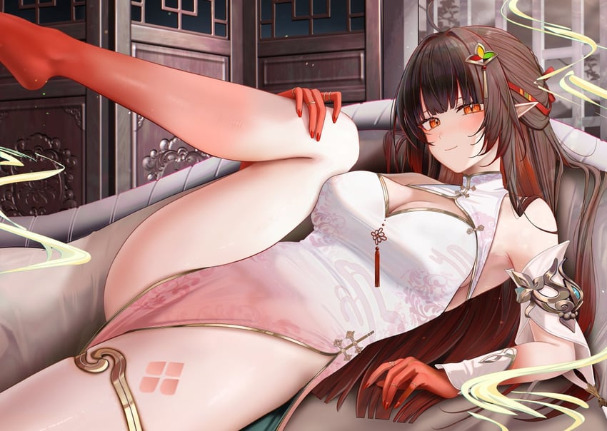 lingsha (honkai and 1 more) drawn by ru_zhai