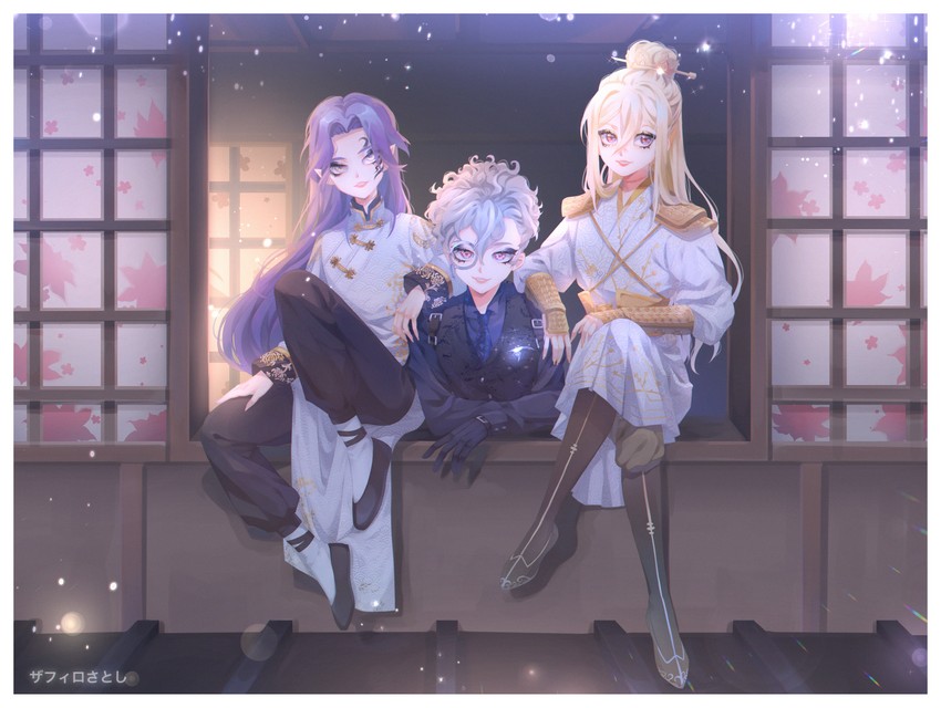 afuro terumi, kira hiroto, and mutou satoshi (inazuma eleven and 1 more) drawn by zafiro_satoshi