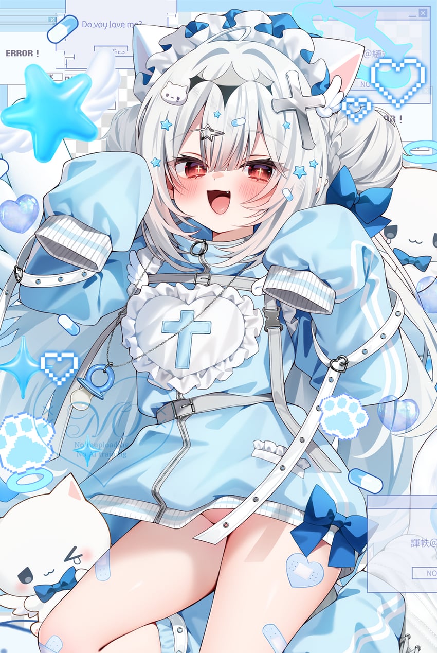 silver hair-chan (original) drawn by chihiro_(khorosho)