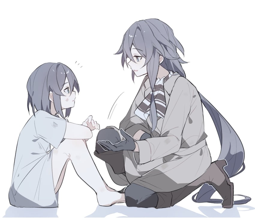 fu hua and cheng lixue (honkai and 1 more) drawn by nonaa4141
