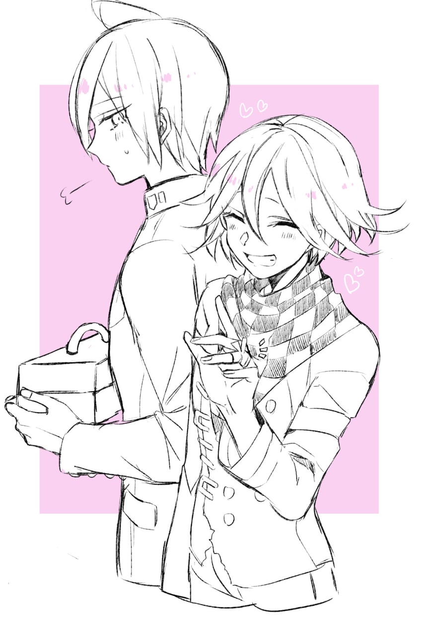 oma kokichi and saihara shuichi (danganronpa and 1 more) drawn by kuku_(gsvf5358)