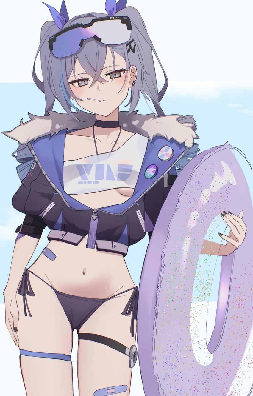 silver wolf (honkai and 1 more) drawn by nemu_(jdgz3357)